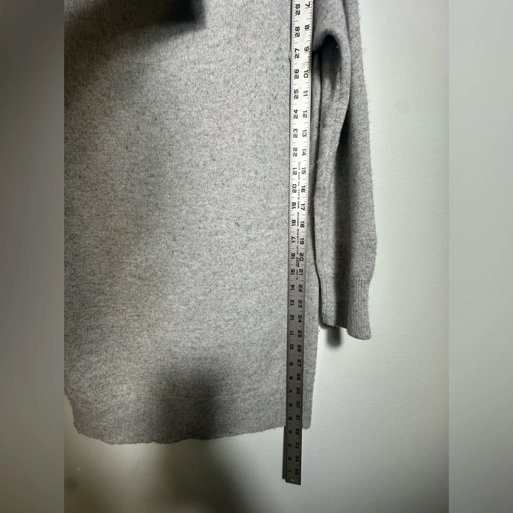 T Alexander Wang Gray Cashmere Wool Off Shoulder Long Sweater/ Tunic  Sz Medium - Picture 14 of 15